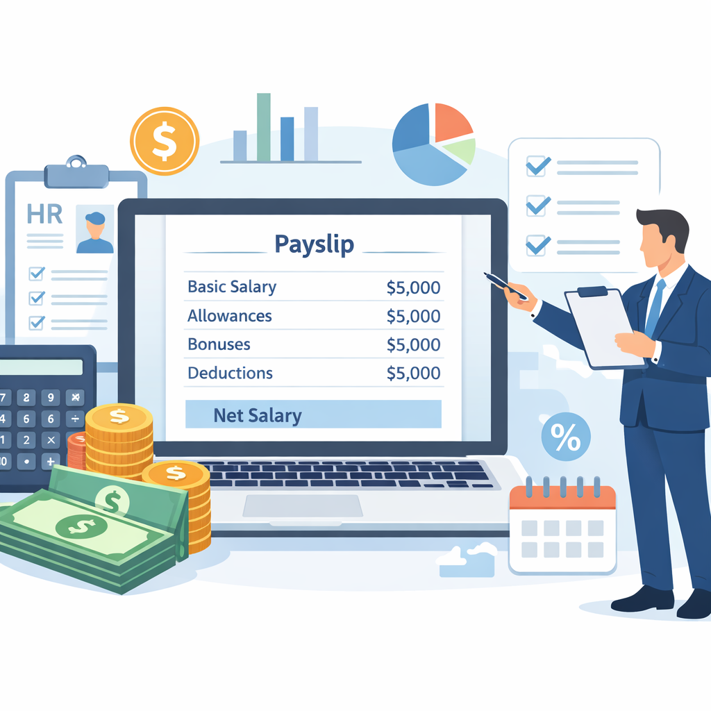 How do you calculate employee salaries from A to Z?